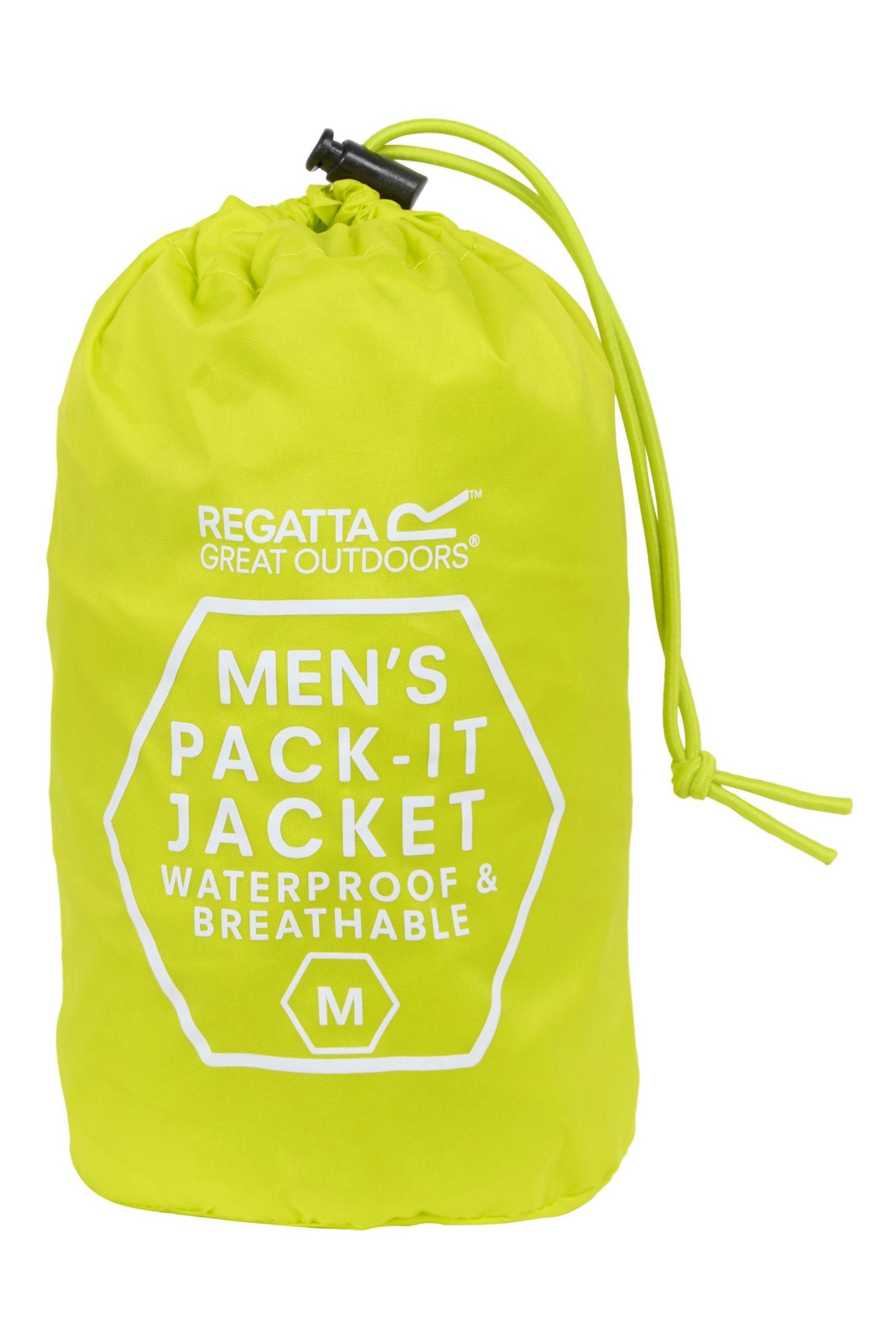 Buy Regatta Yellow Mens Waterproof Pack It Jacket III from the Next UK online shop