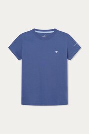 Hackett London Older Boys Blue Short Sleeve T-Shirt - Image 1 of 3