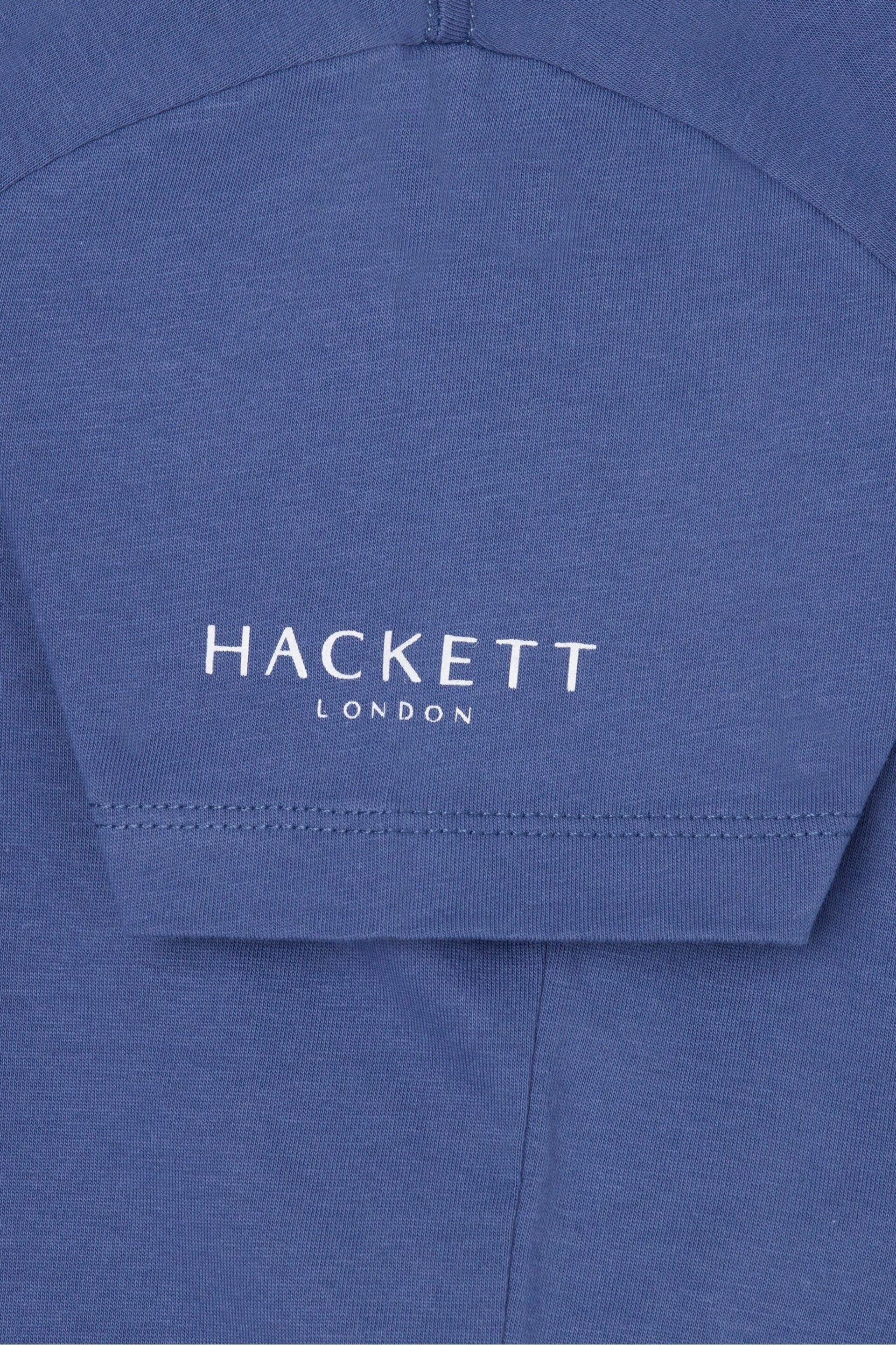 Hackett London Older Boys Blue Short Sleeve T-Shirt - Image 3 of 3