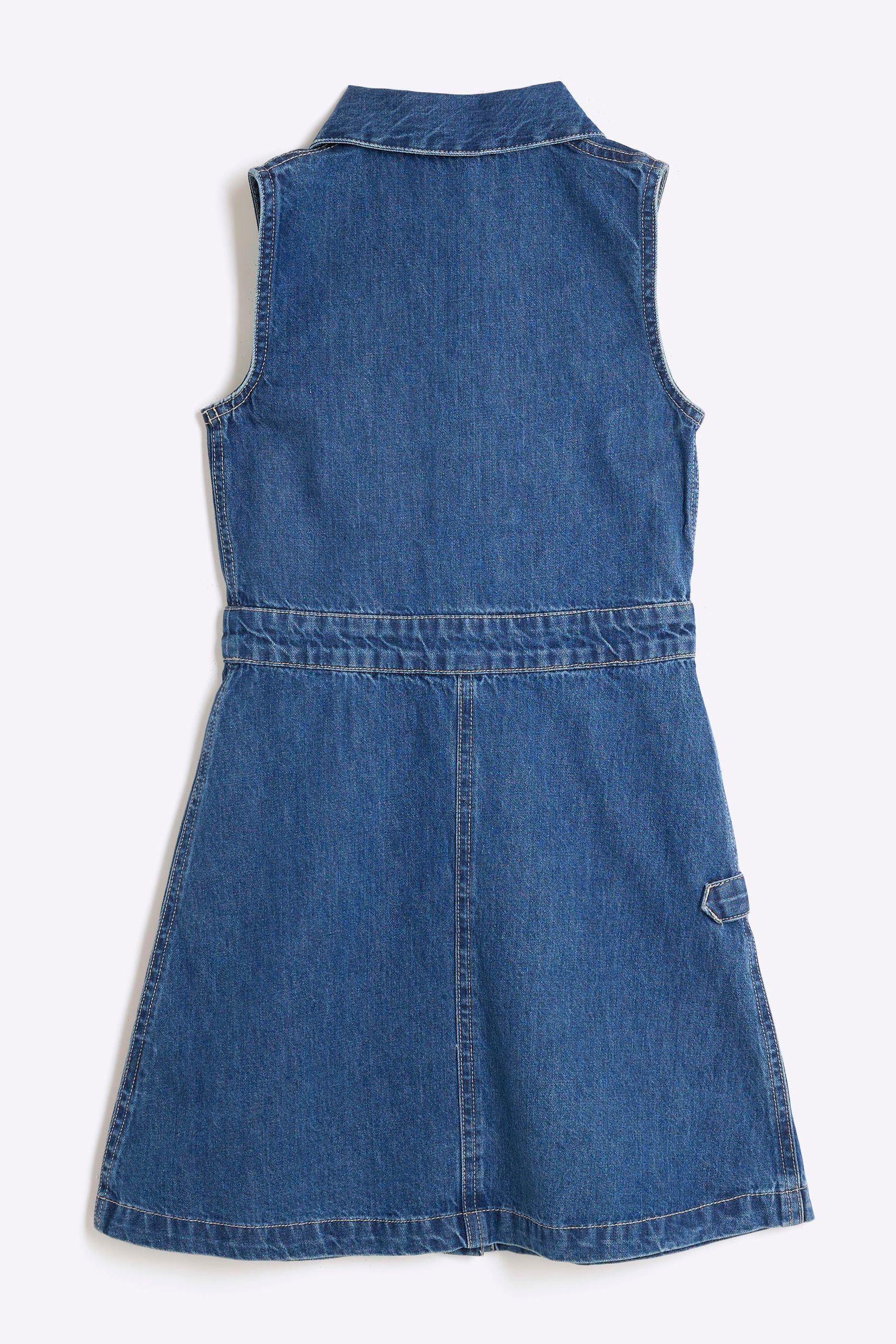 River island denim pinafore dress store