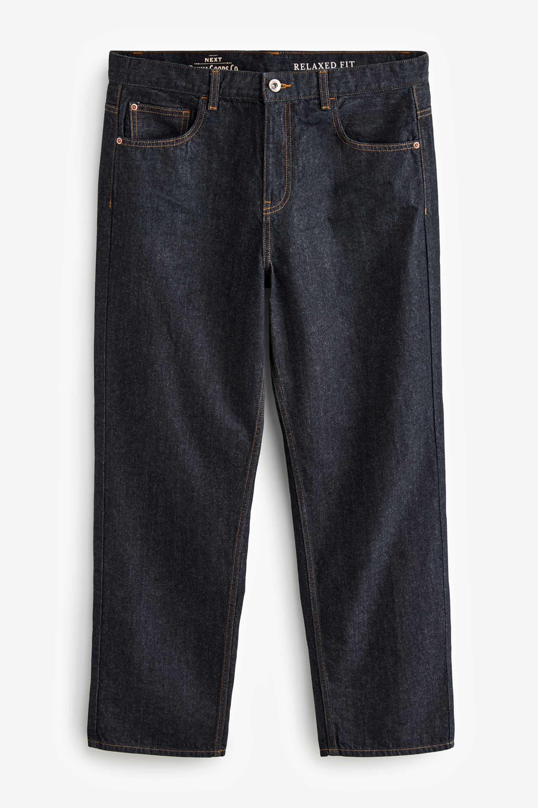 Blue Dark Relaxed Fit 100 Cotton Authentic Jeans