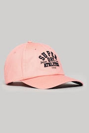 Superdry Pink Graphic Baseball Cap - Image 1 of 3