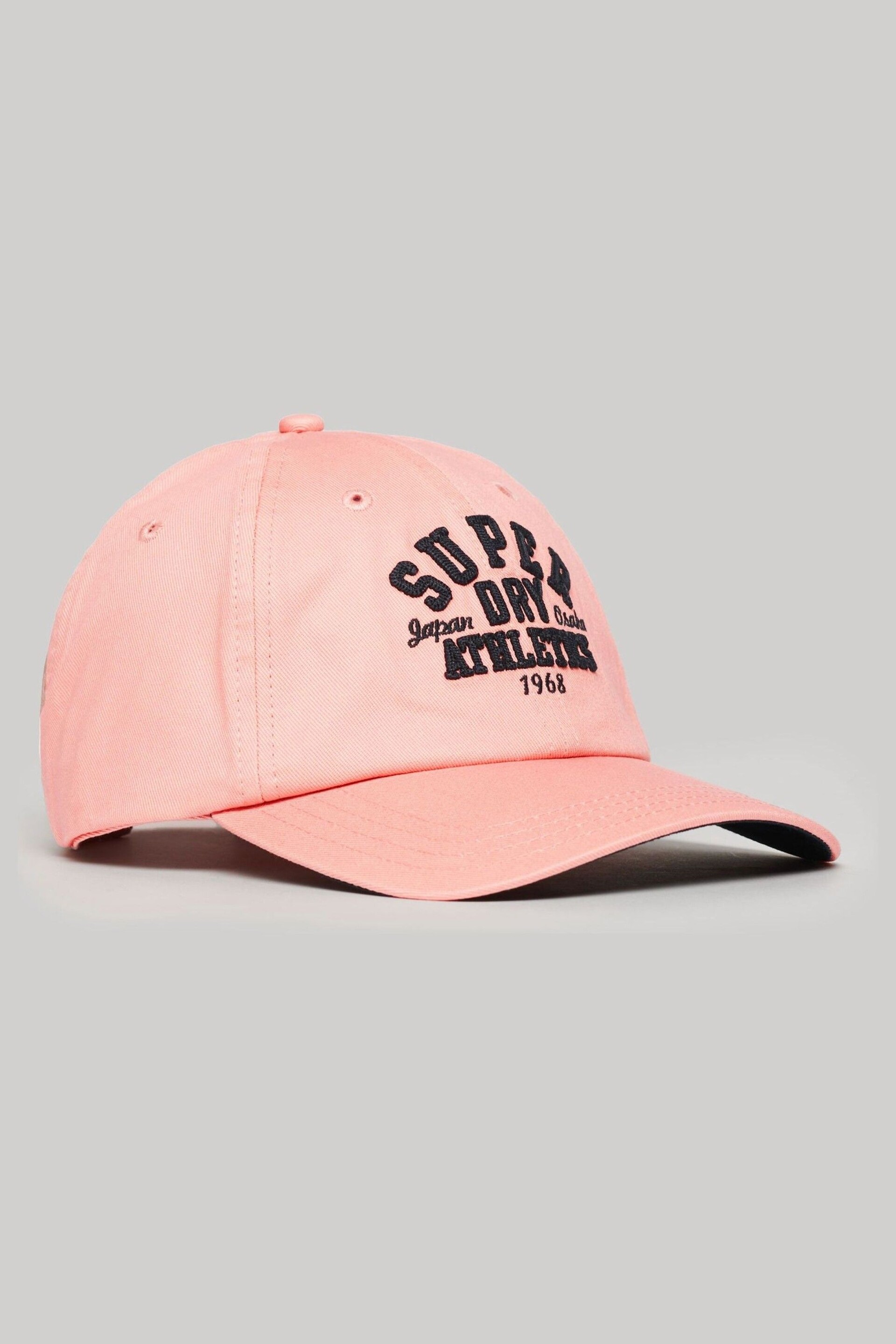 Superdry Pink Graphic Baseball Cap - Image 1 of 3