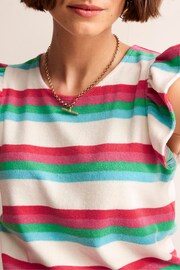 Boden Multi Towelling Frilled T-Shirt - Image 2 of 5
