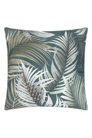 Evans Lichfield Green Palma Botanical Outdoor Cushion - Image 2 of 4