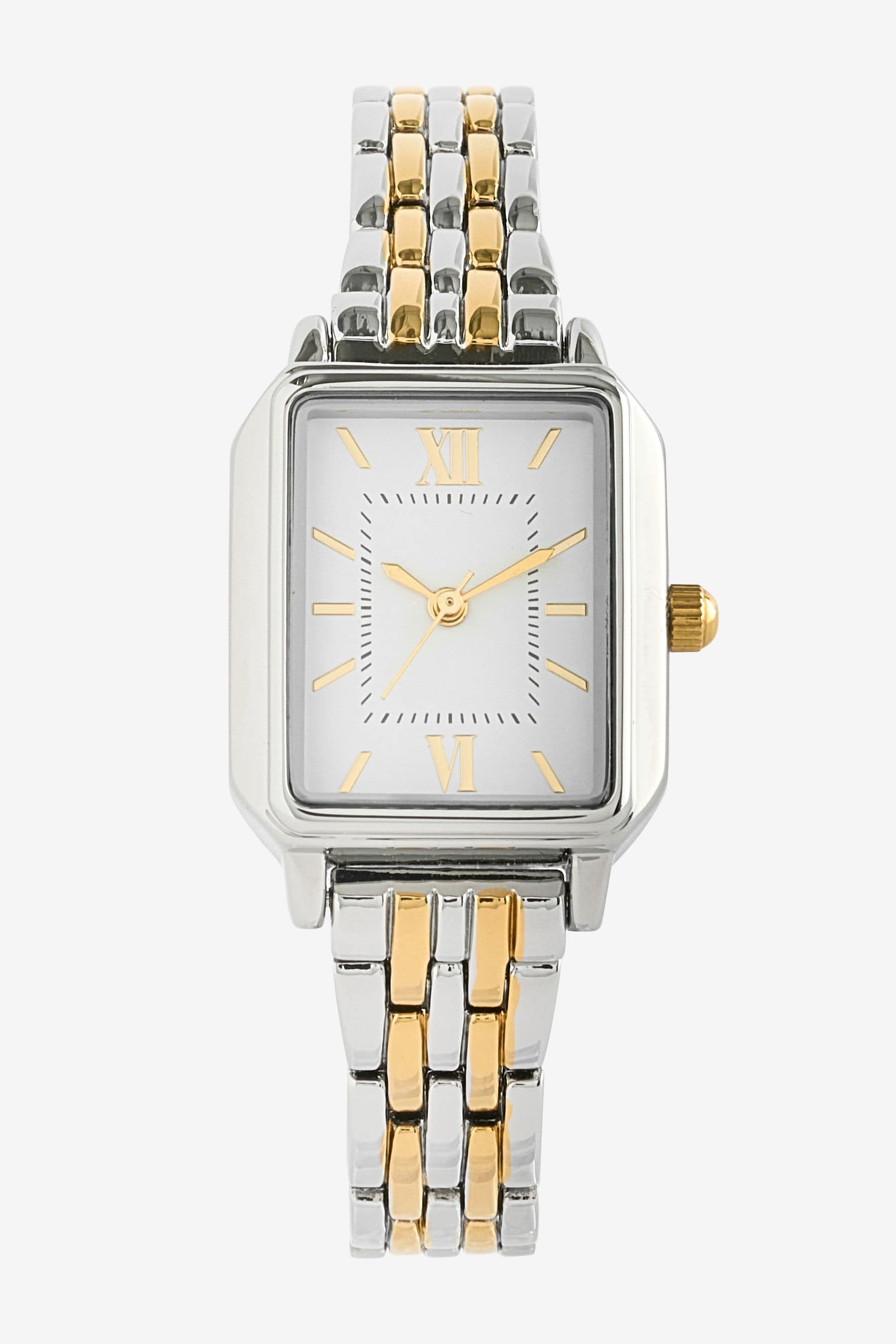 Buy Gold Silver Tone Mixed Metal Bracelet Watch from the Next UK online shop