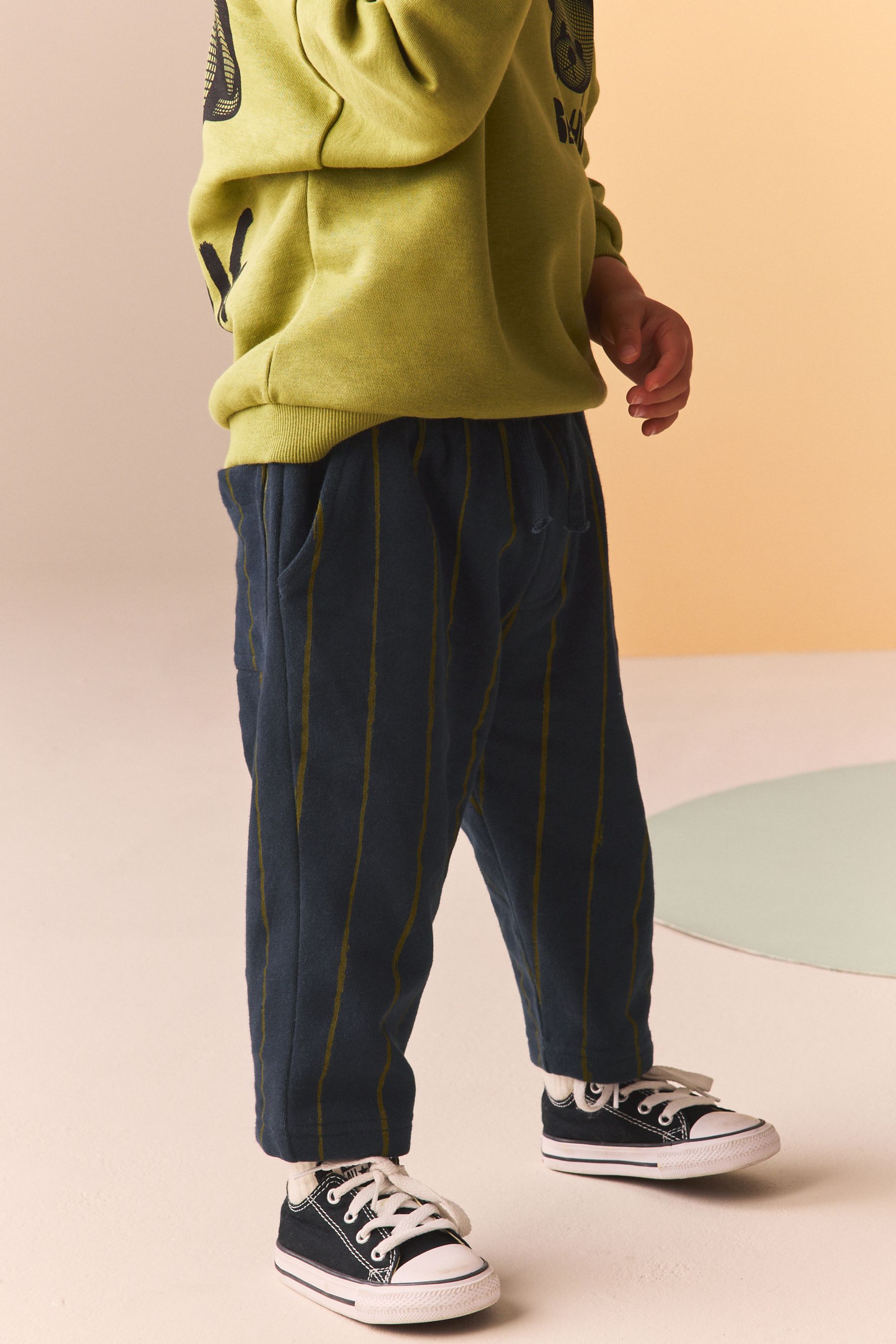Buy Navy Green 100 Cotton Stripe Jersey Joggers 3mths 7yrs from Next United Arab Emirates