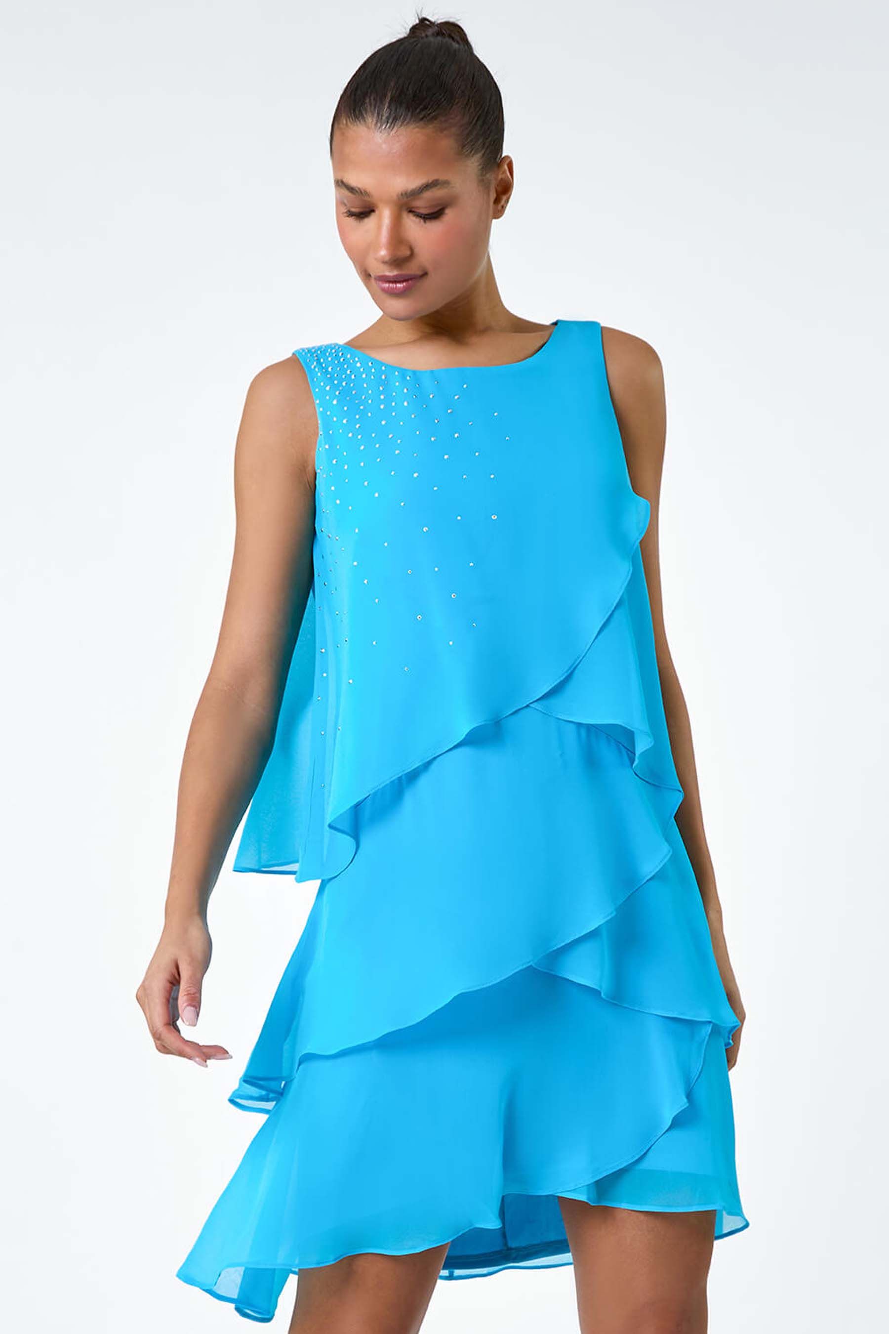 Frill swing dress online