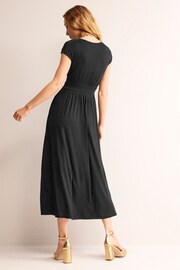 Boden Black Vanessa Wrap Jersey Maxi Dress - Image 3 of 5