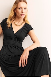 Boden Black Vanessa Wrap Jersey Maxi Dress - Image 4 of 5