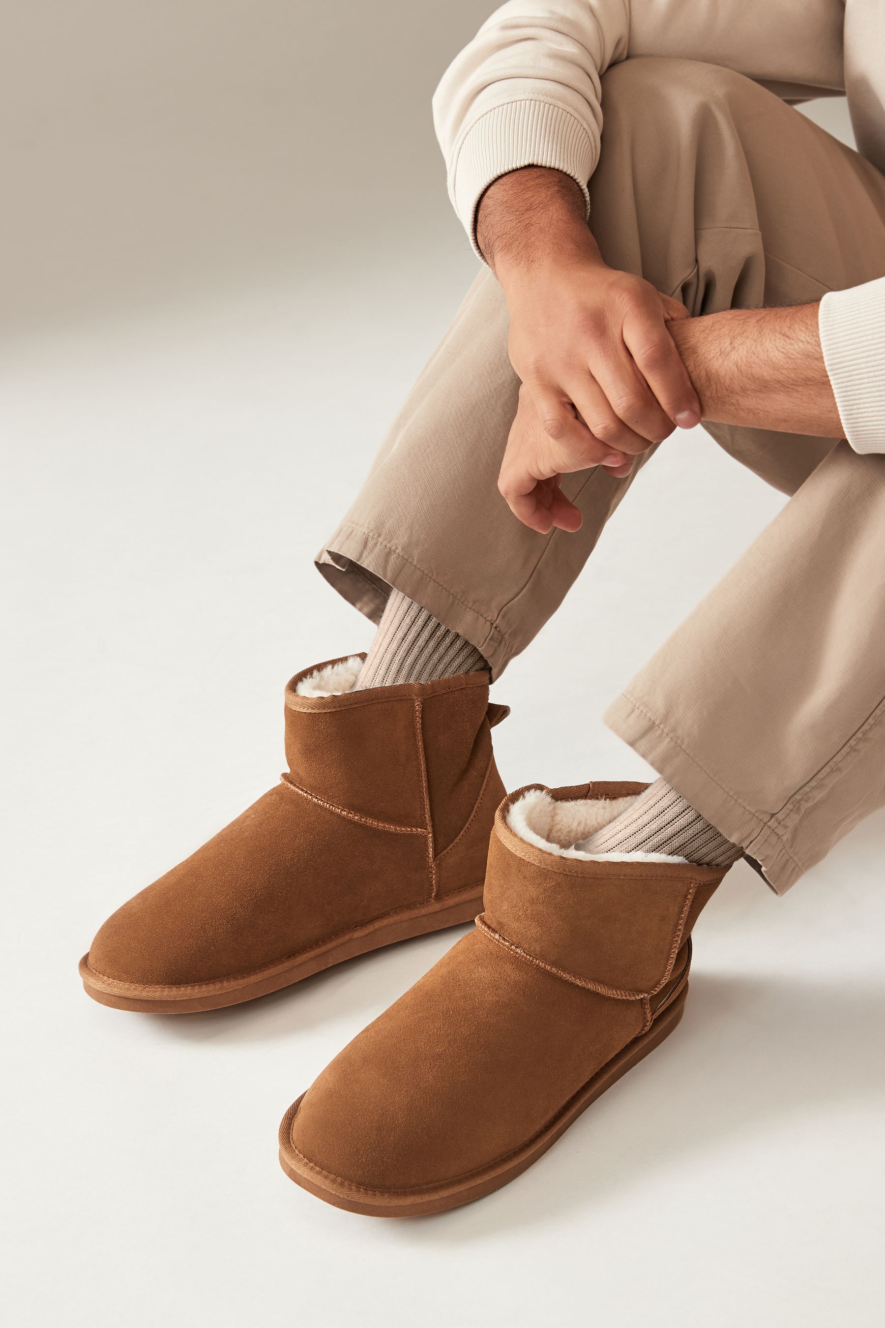Suede slipper boots uk shop