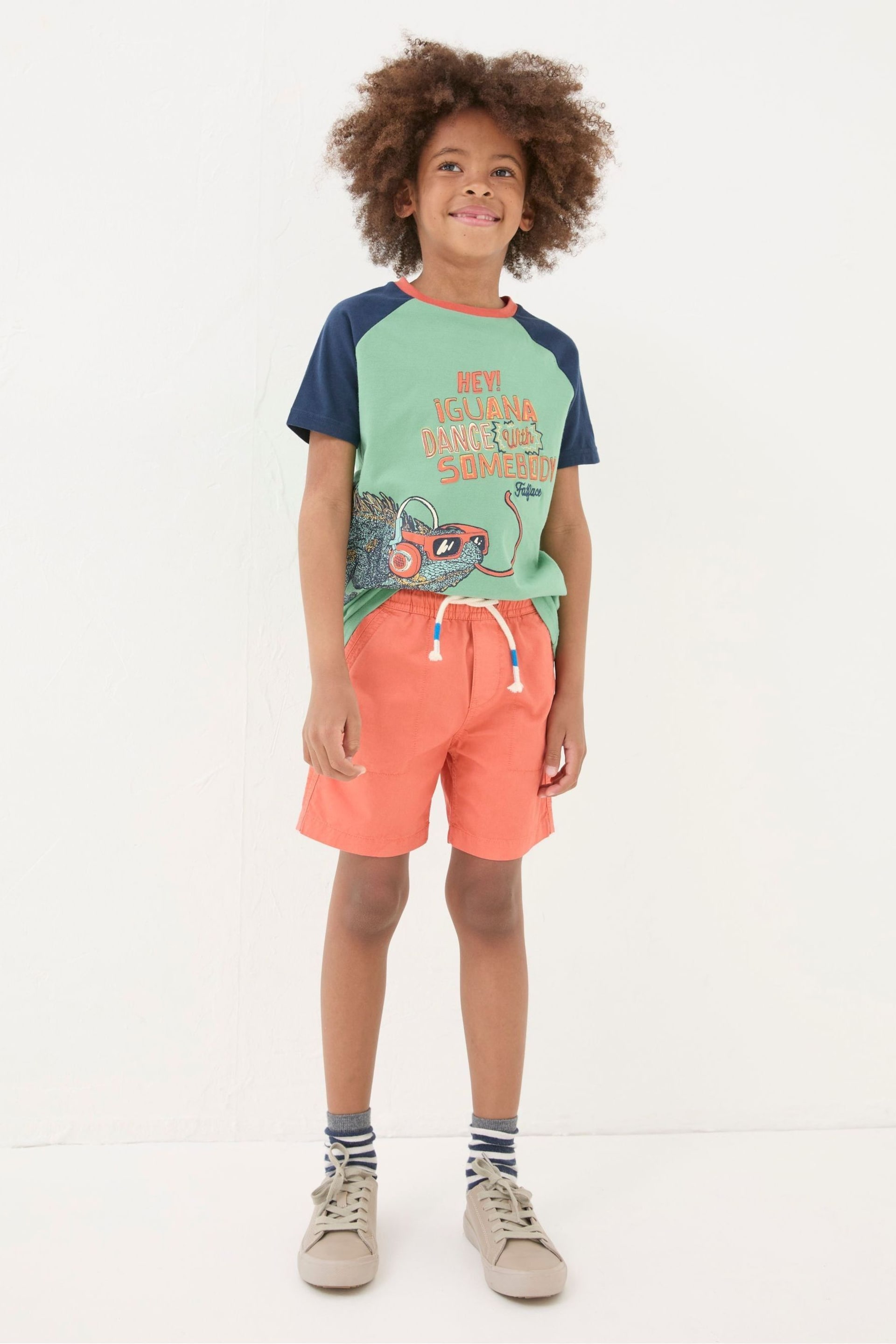 FatFace Orange Studland Pull On Shorts - Image 1 of 4