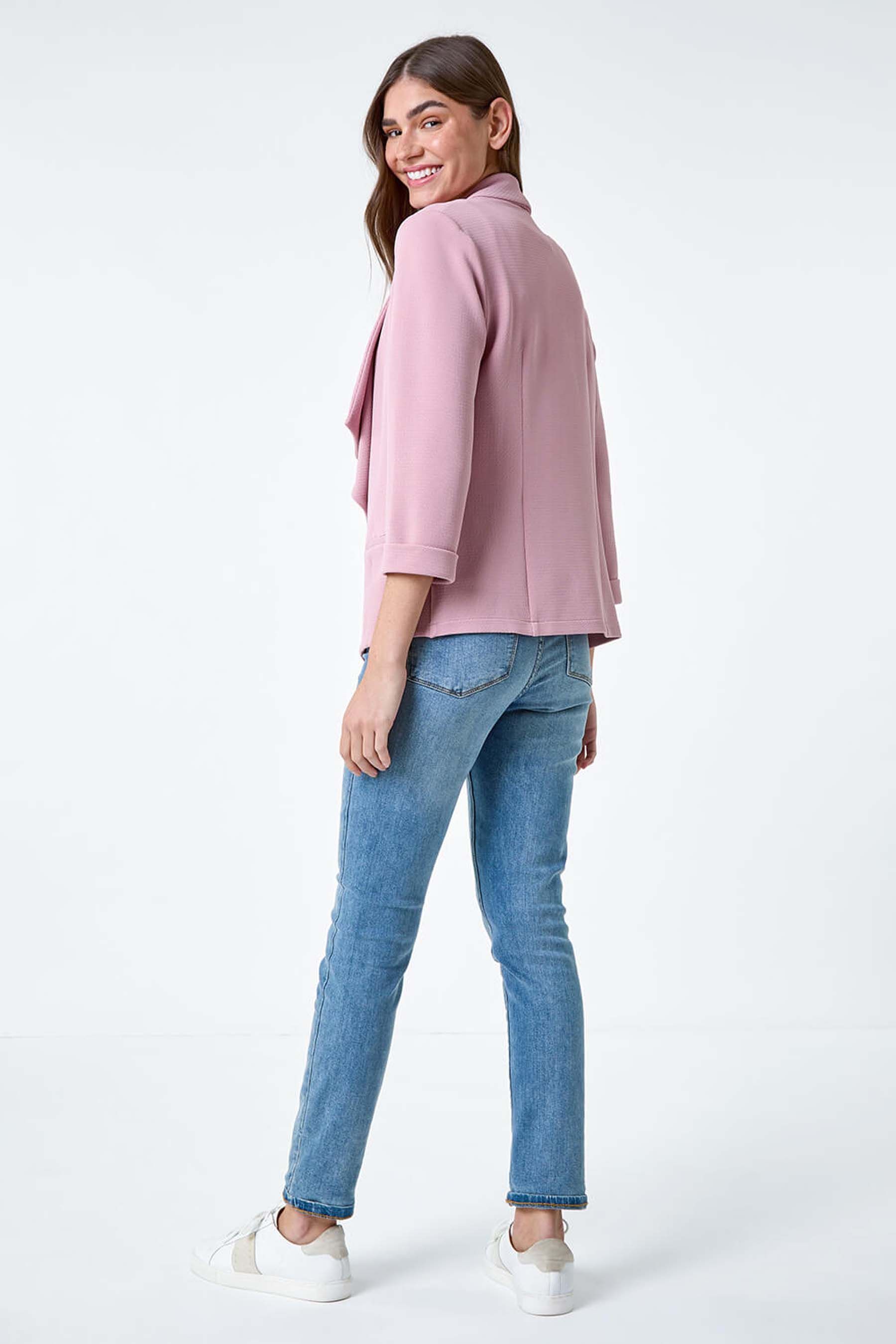 Pale pink waterfall jacket clearance