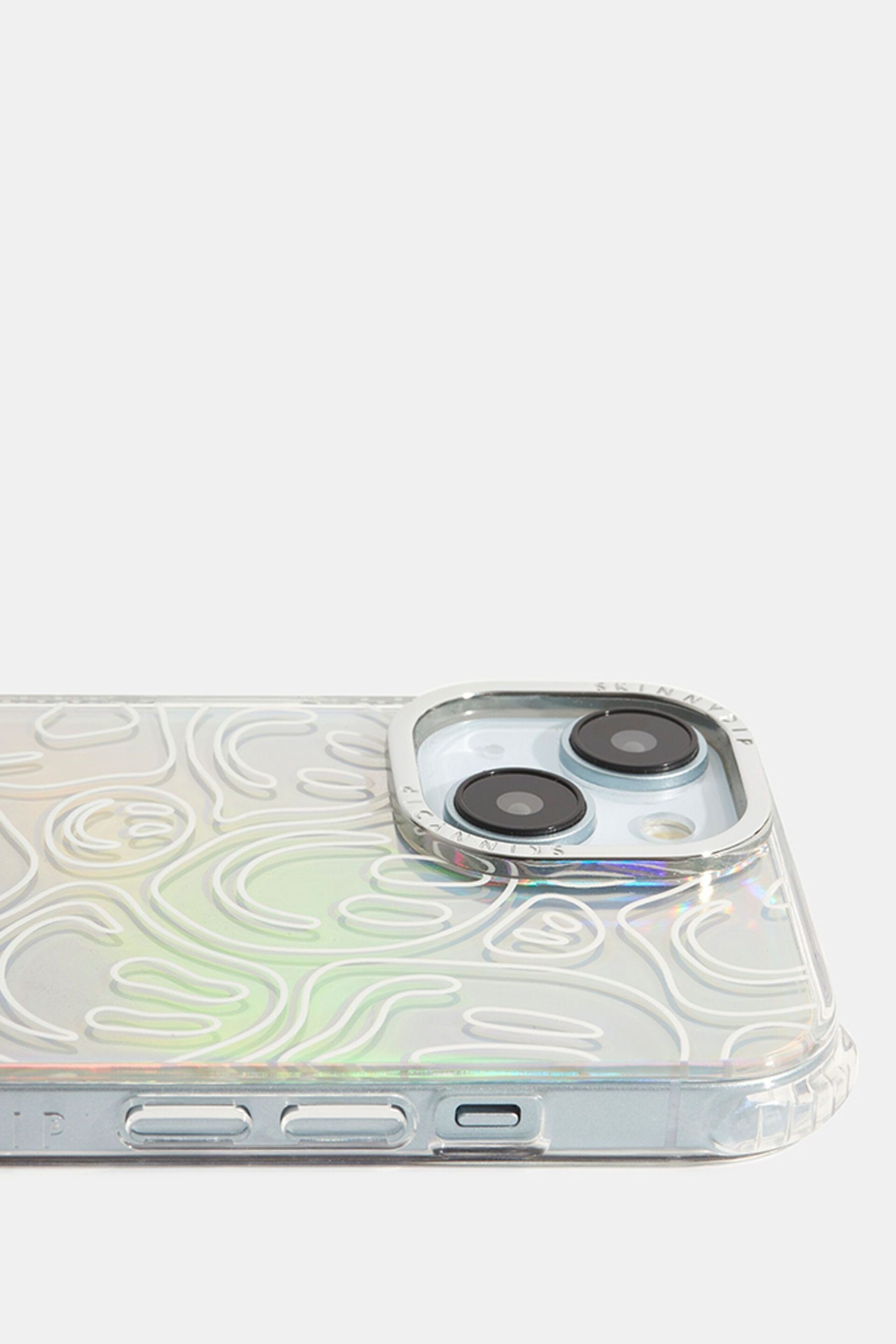Skinnydip Silver Holo Warped Happy Face - Image 2 of 4