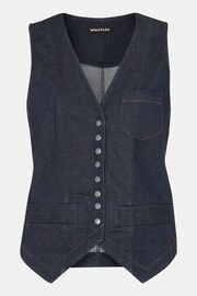 Whistles Blue Joanna Denim Waistcoat - Image 3 of 3