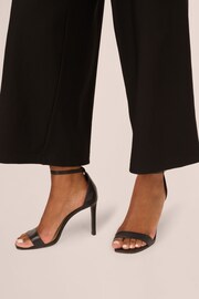 Adrianna Papell Ottoman Rib Knit Pull On Black Trousers - Image 4 of 7