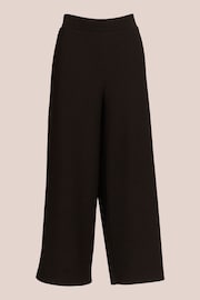 Adrianna Papell Ottoman Rib Knit Pull On Black Trousers - Image 6 of 7
