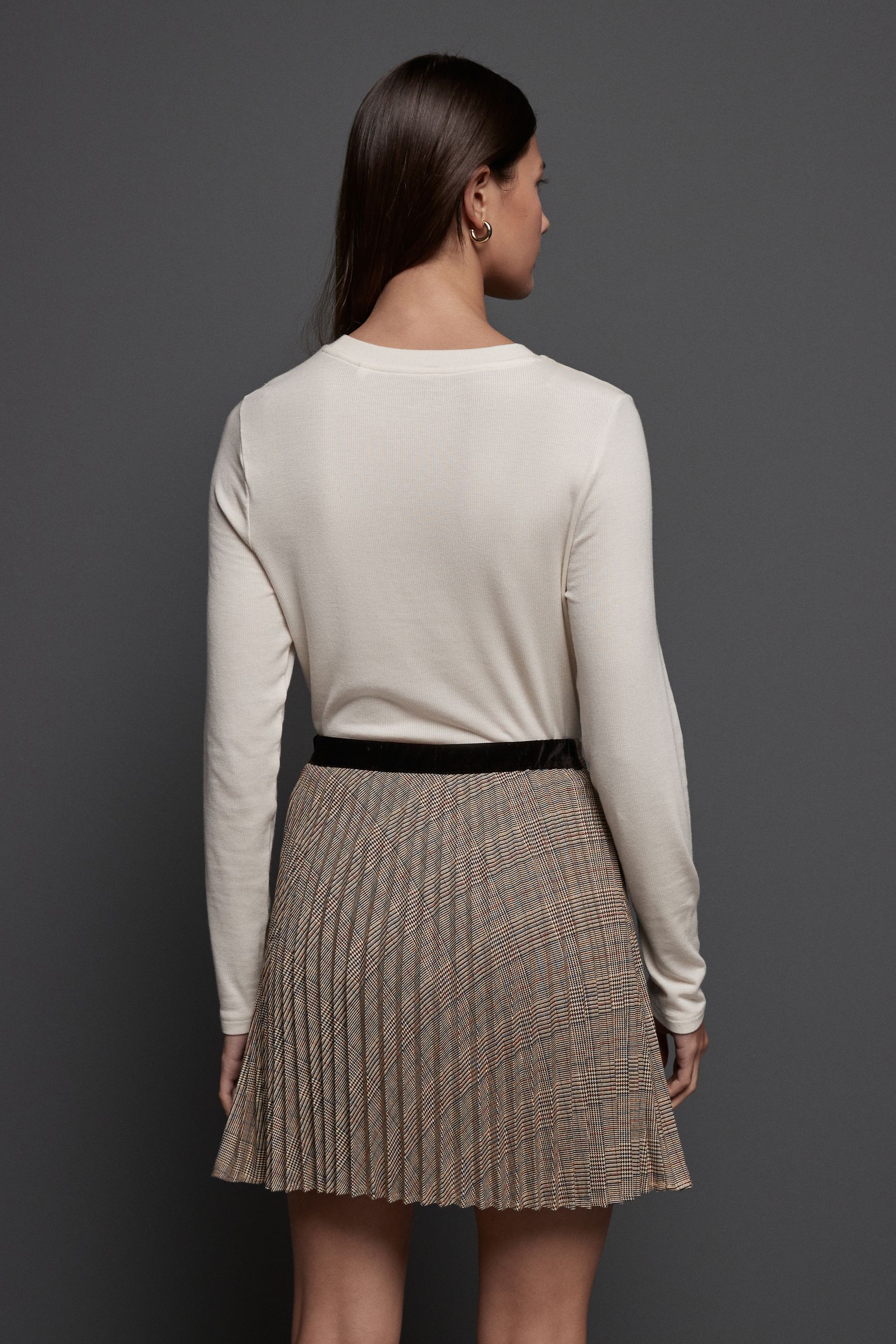 Pleated mini skirt next clearance