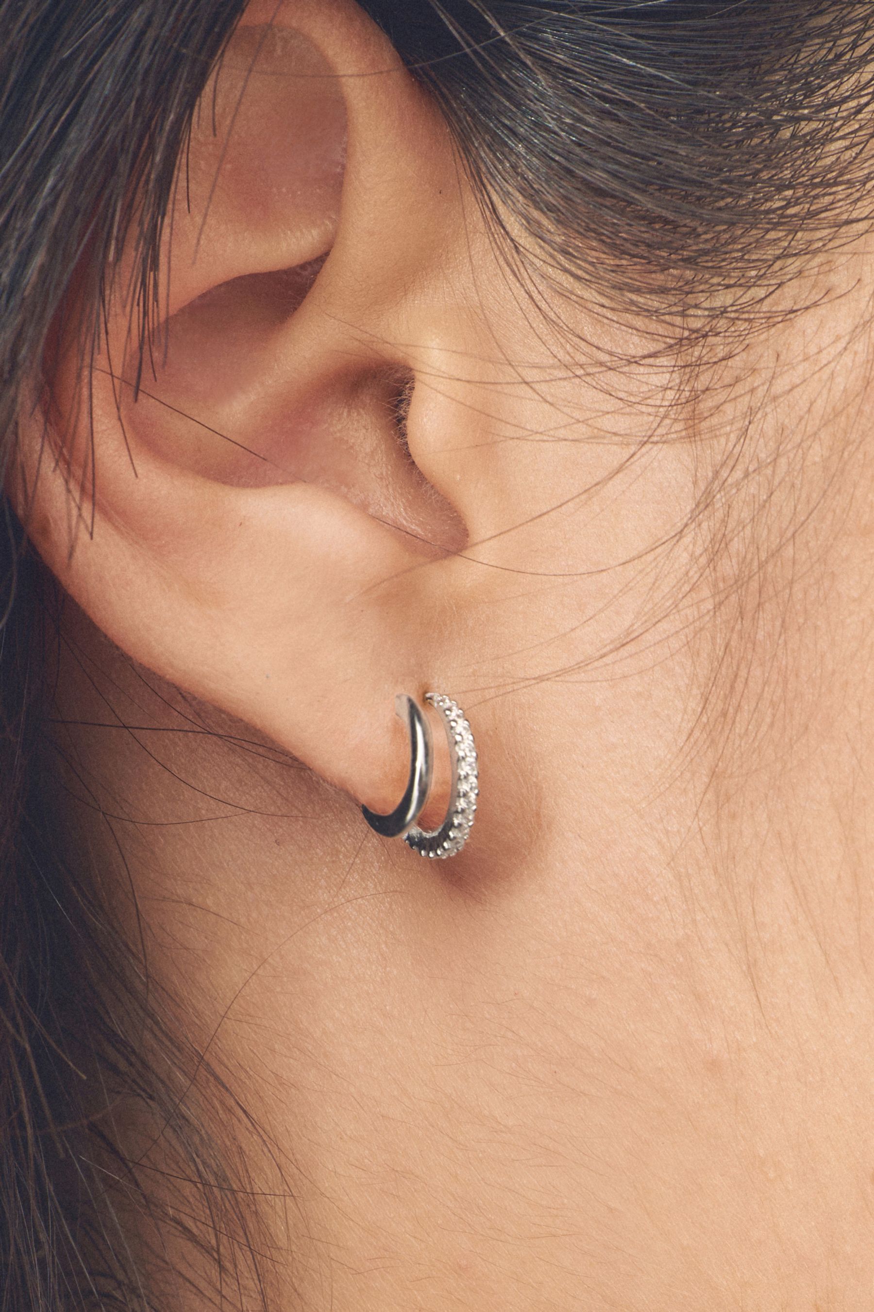Next silver hoop earrings hotsell