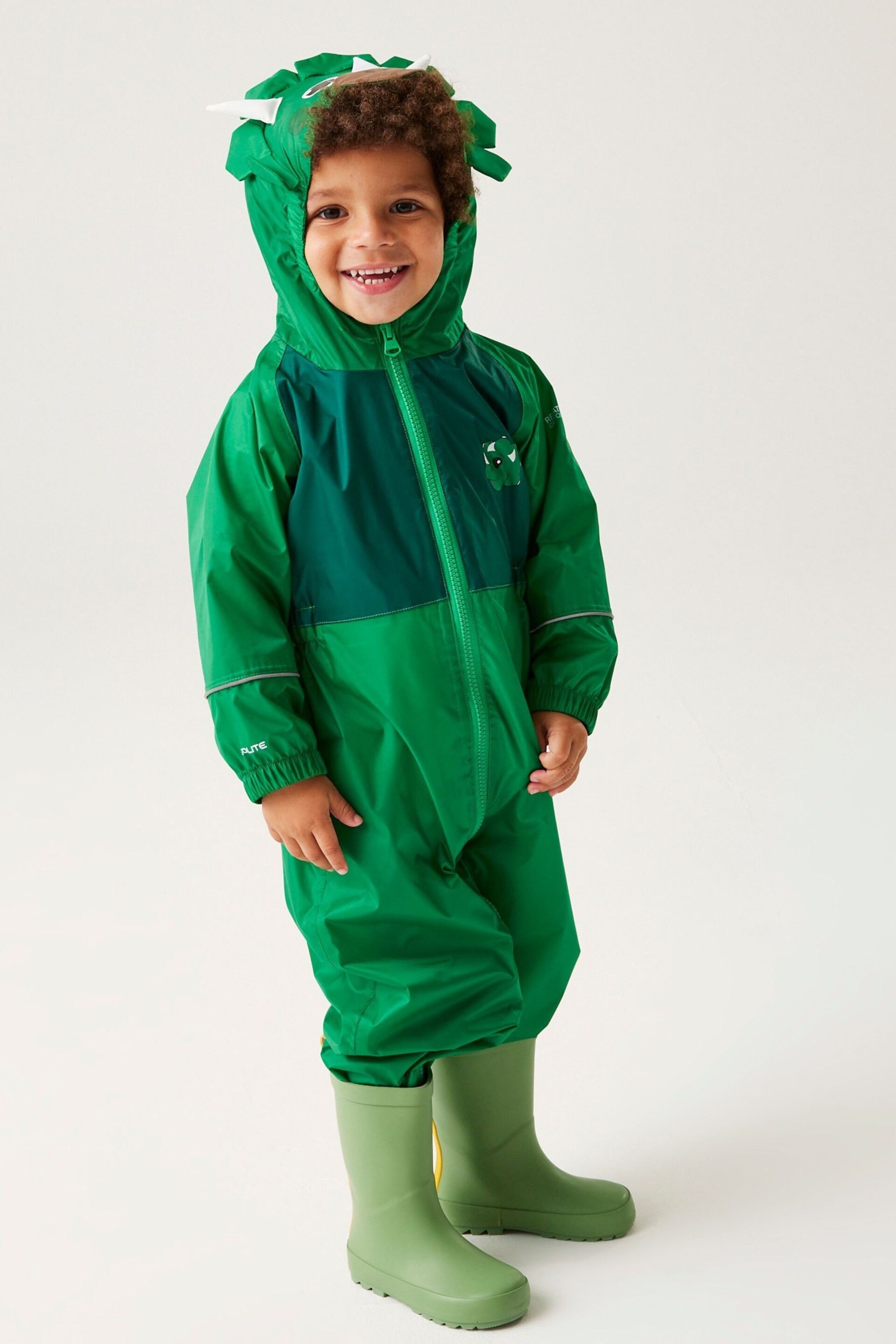 Regatta Green Charco Waterproof Puddlesuit - Image 1 of 4