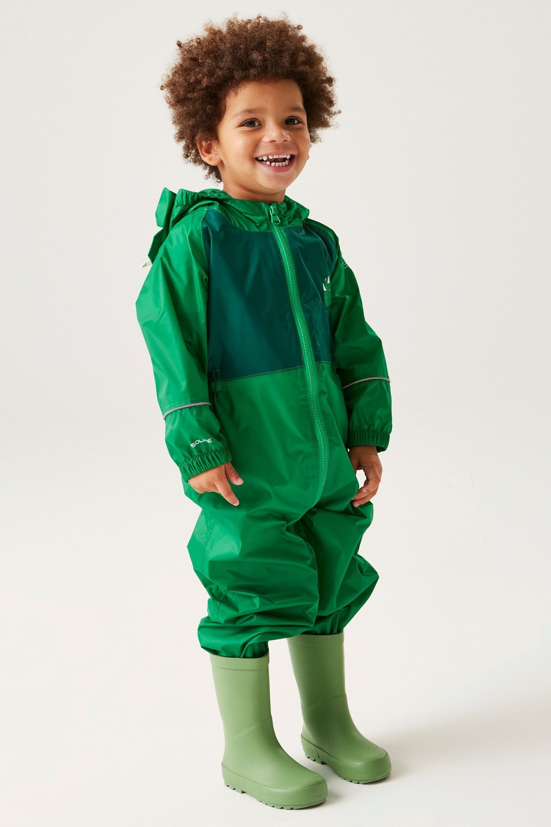 Regatta Green Charco Waterproof Puddlesuit - Image 2 of 4