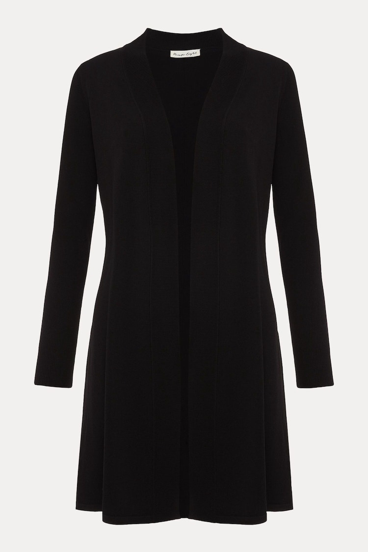 Phase Eight Black Longline Lauren Edge to Edge Cardigan - Image 6 of 6