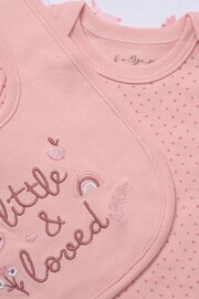 Rock-A-Bye Baby Boutique Pink Printed All in One Cotton 5-Piece Baby Gift Set - Image 2 of 5