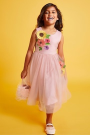 Monsoon Pink Sunflower Scuba Dress - Image 1 of 4