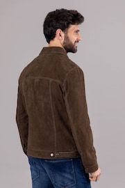 Lakeland Leather Moss Green Seaton Suede Jacket - Image 6 of 9