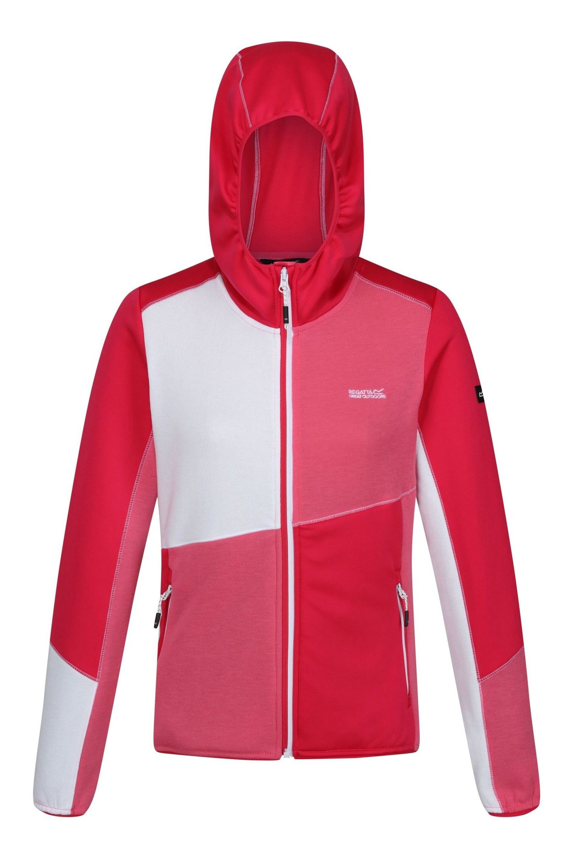 Regatta Pink Walbury VII Full Zip Hooded Fleece - Image 7 of 9