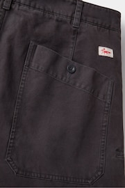 Aubin Caistor Utility Black Cotton Canvas Trousers - Image 9 of 10