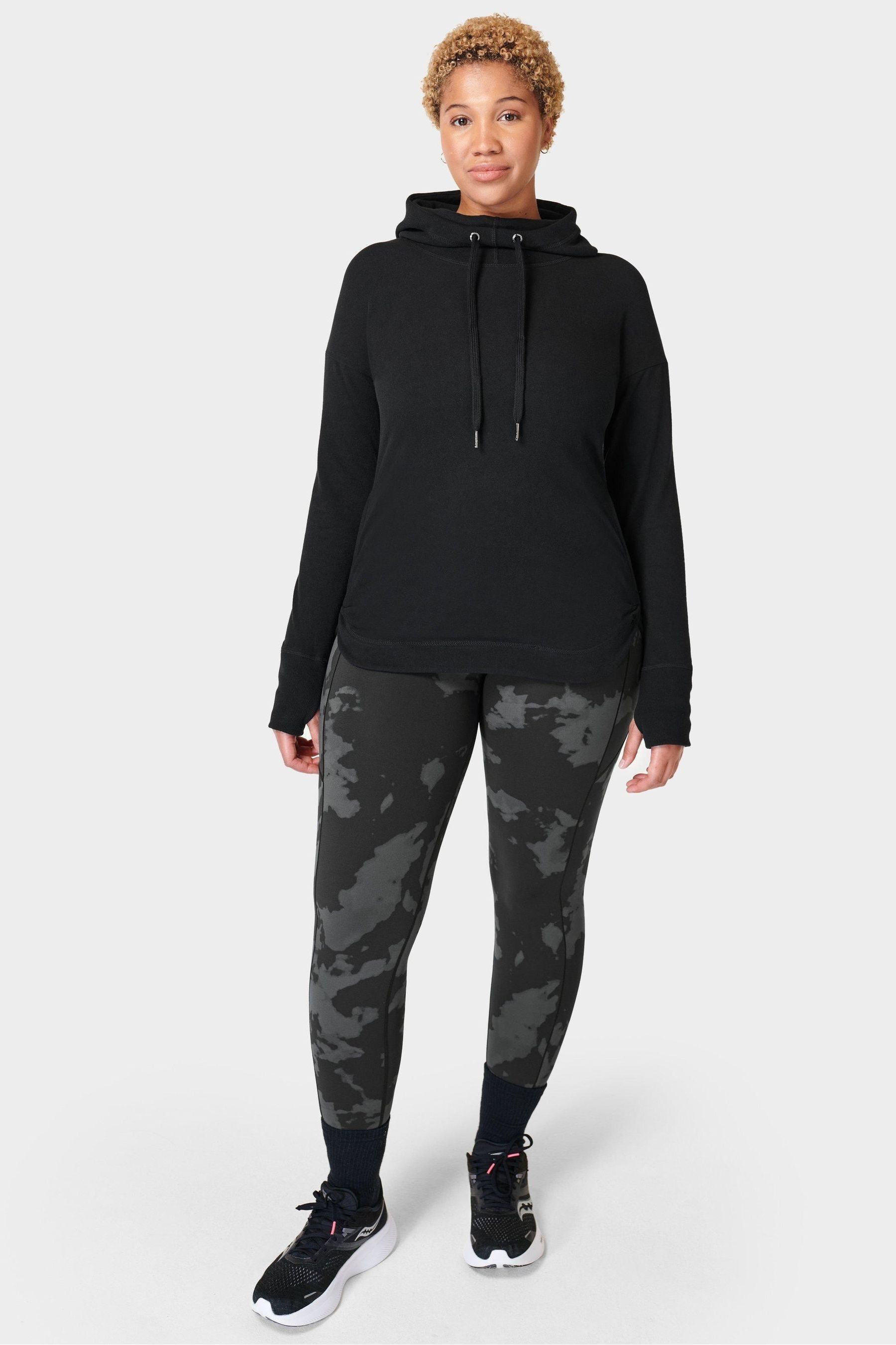 Sweaty Betty Black Escape Luxe Fleece Hoodie