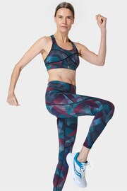 Sweaty Betty Grey Gradient Shapes Print Full Length Power Workout Leggings - Image 4 of 9