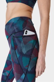 Sweaty Betty Grey Gradient Shapes Print Full Length Power Workout Leggings - Image 8 of 9