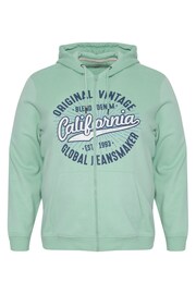 Blend Green Zip Through Hoodie - Image 5 of 5