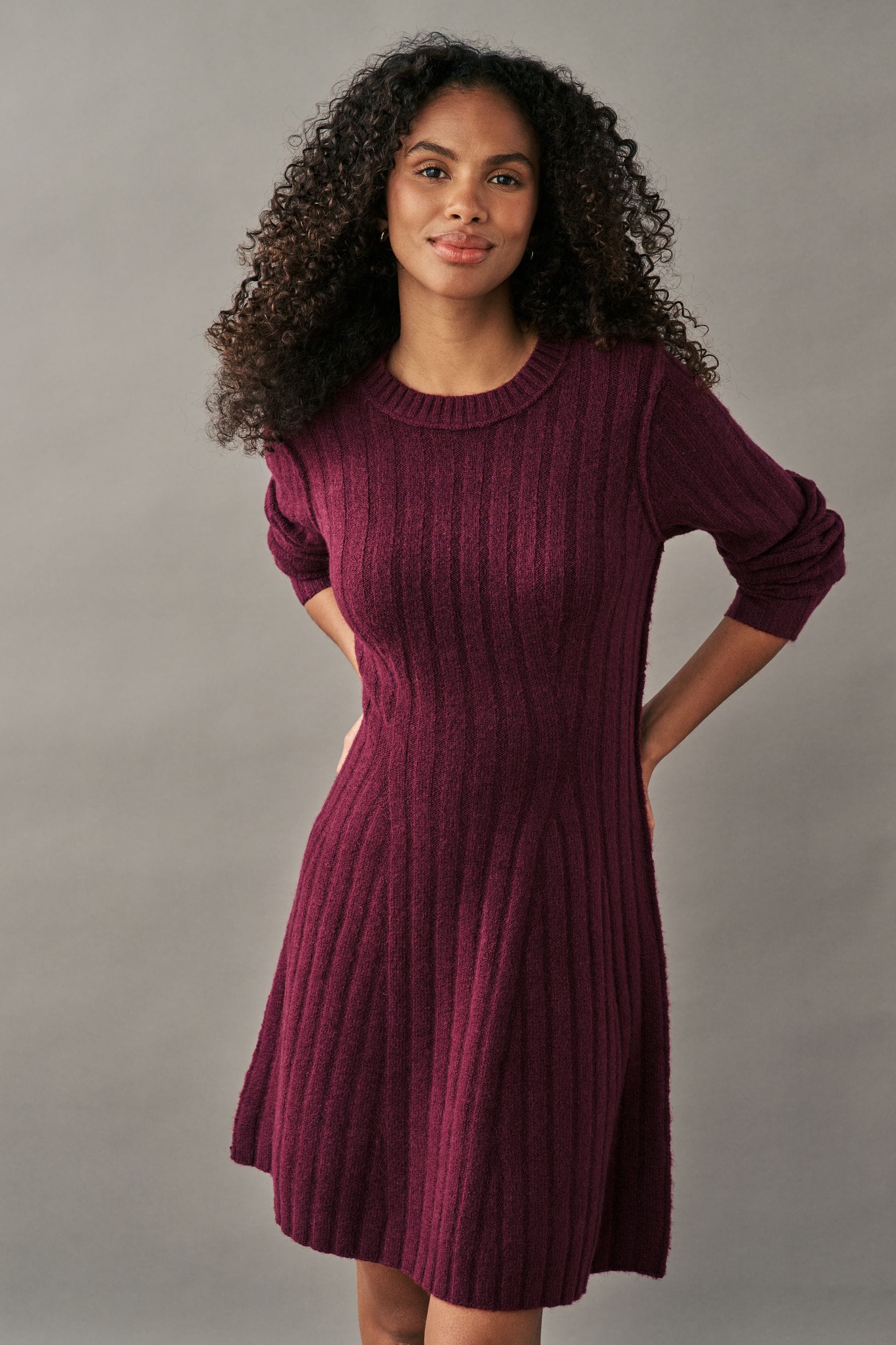 Jumper dress fitted best sale
