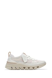 Clarks White Combi Nature X Cover Shoes - Image 1 of 8