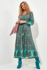 Joe Browns Green Sequinned Boho Maxi Dress - Image 2 of 7