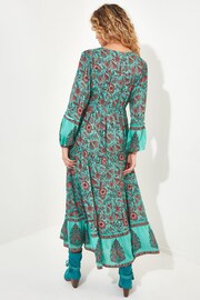 Joe Browns Green Sequinned Boho Maxi Dress - Image 3 of 7