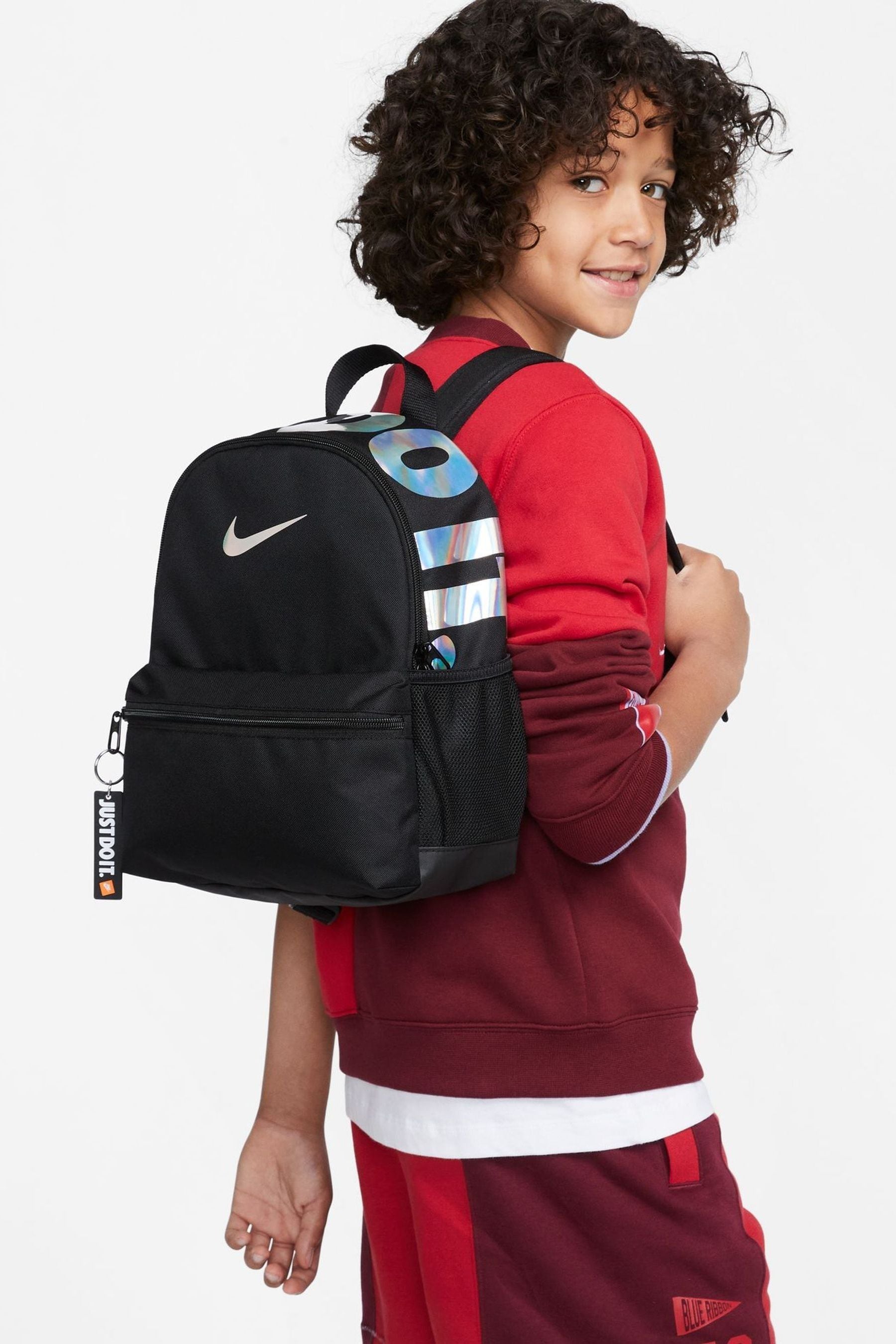 Buy Nike Black chrome Kids Brasilia JDI Mini Backpack 11L from Next Ireland