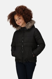 Regatta Black Parkes Faux Fur Lined Hood Jacket - Image 2 of 7