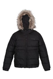 Regatta Black Parkes Faux Fur Lined Hood Jacket - Image 4 of 7