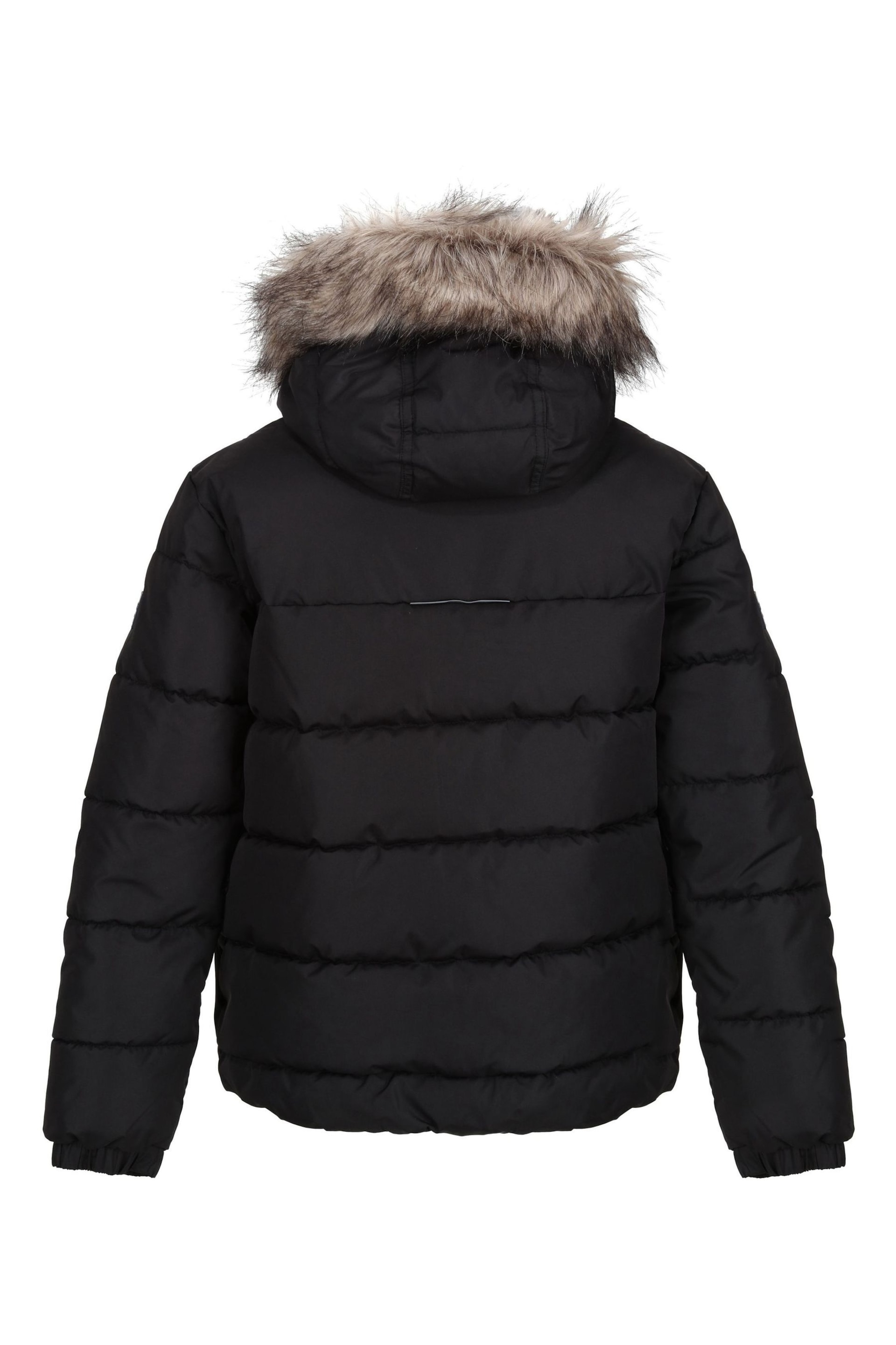Regatta Black Parkes Faux Fur Lined Hood Jacket - Image 5 of 7