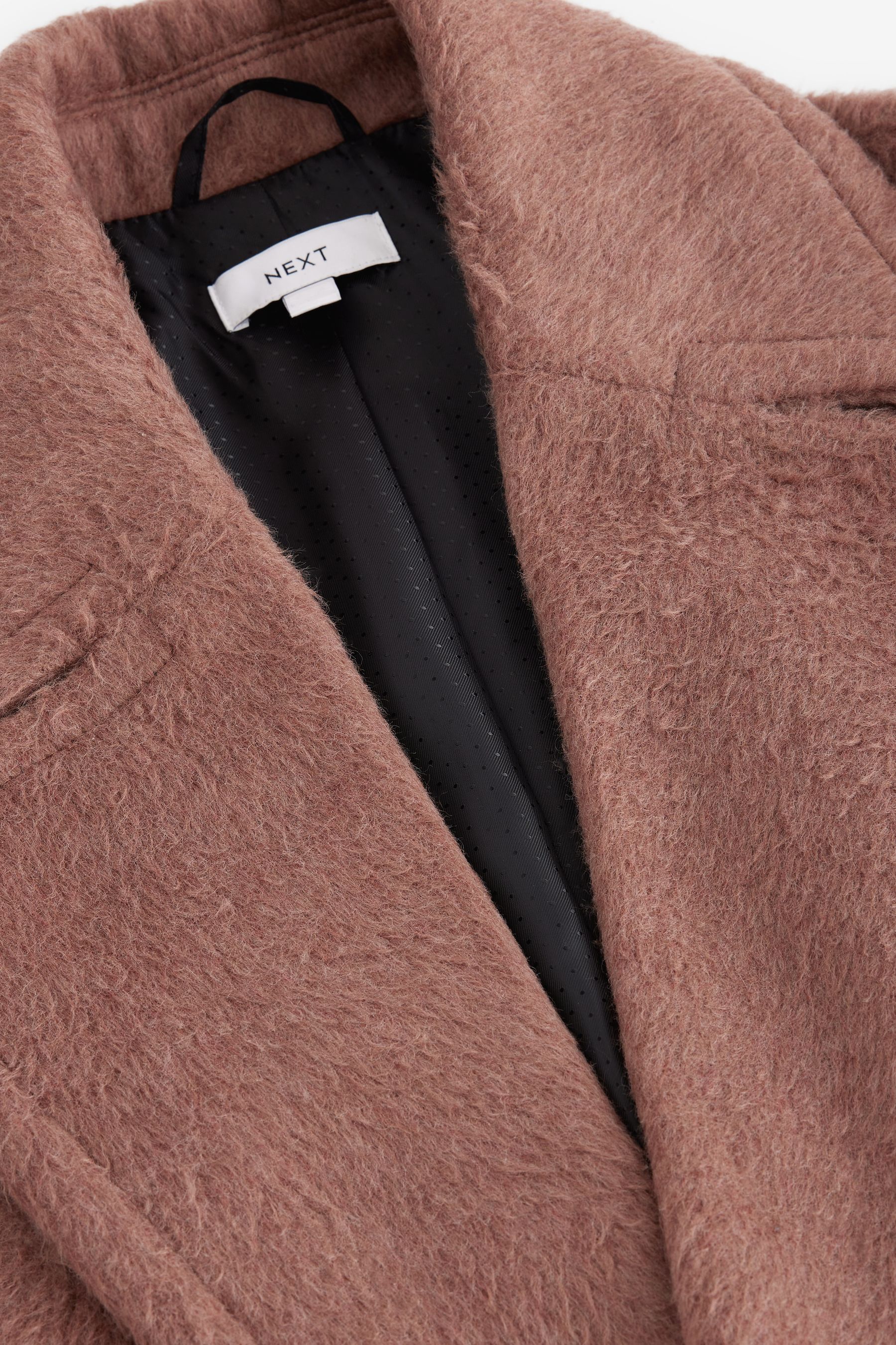 Buy Rose Pink Overcoat with Revere Collar from Next Luxembourg