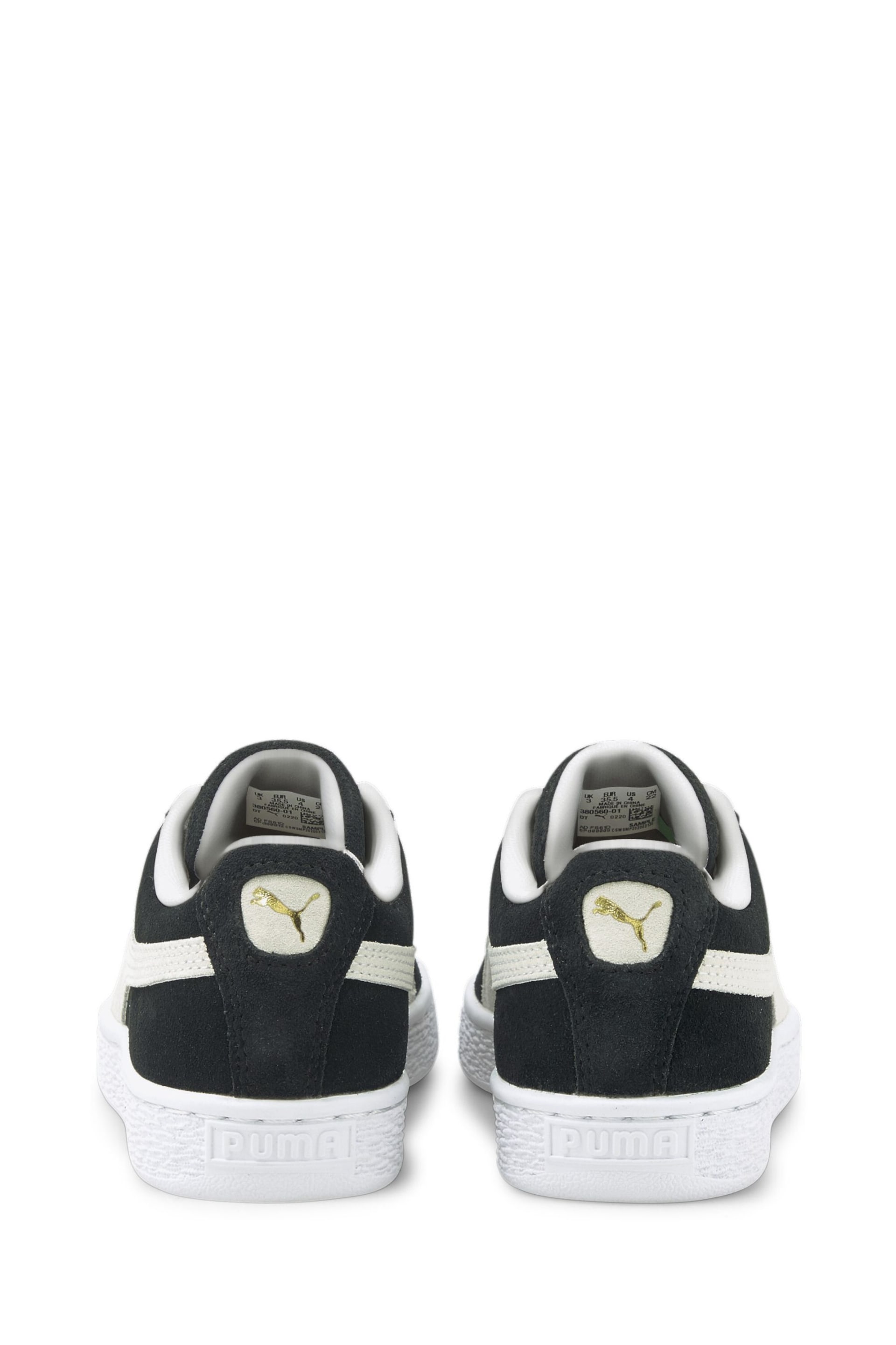 Puma Black Suede Classic XXI Youth Trainers - Image 5 of 7