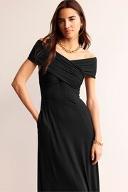 Boden Black Bardot Jersey Maxi Dress - Image 4 of 5