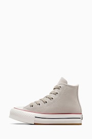 Converse Natural Chuck Taylor Suede EVA Lift Junior Trainers - Image 3 of 6