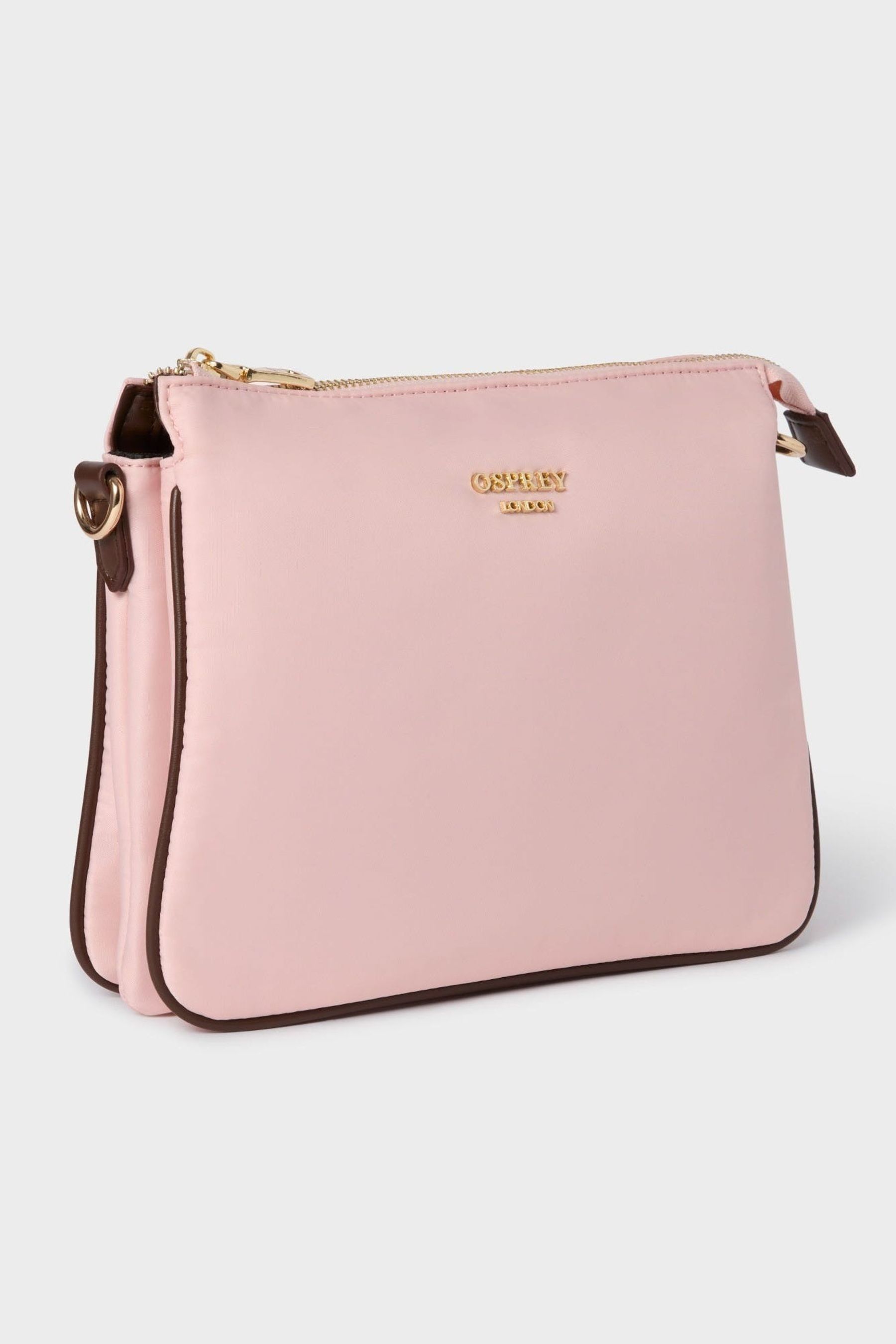 OSPREY LONDON The Wanderer Nylon Cross Body Bag ONE PINK Womens