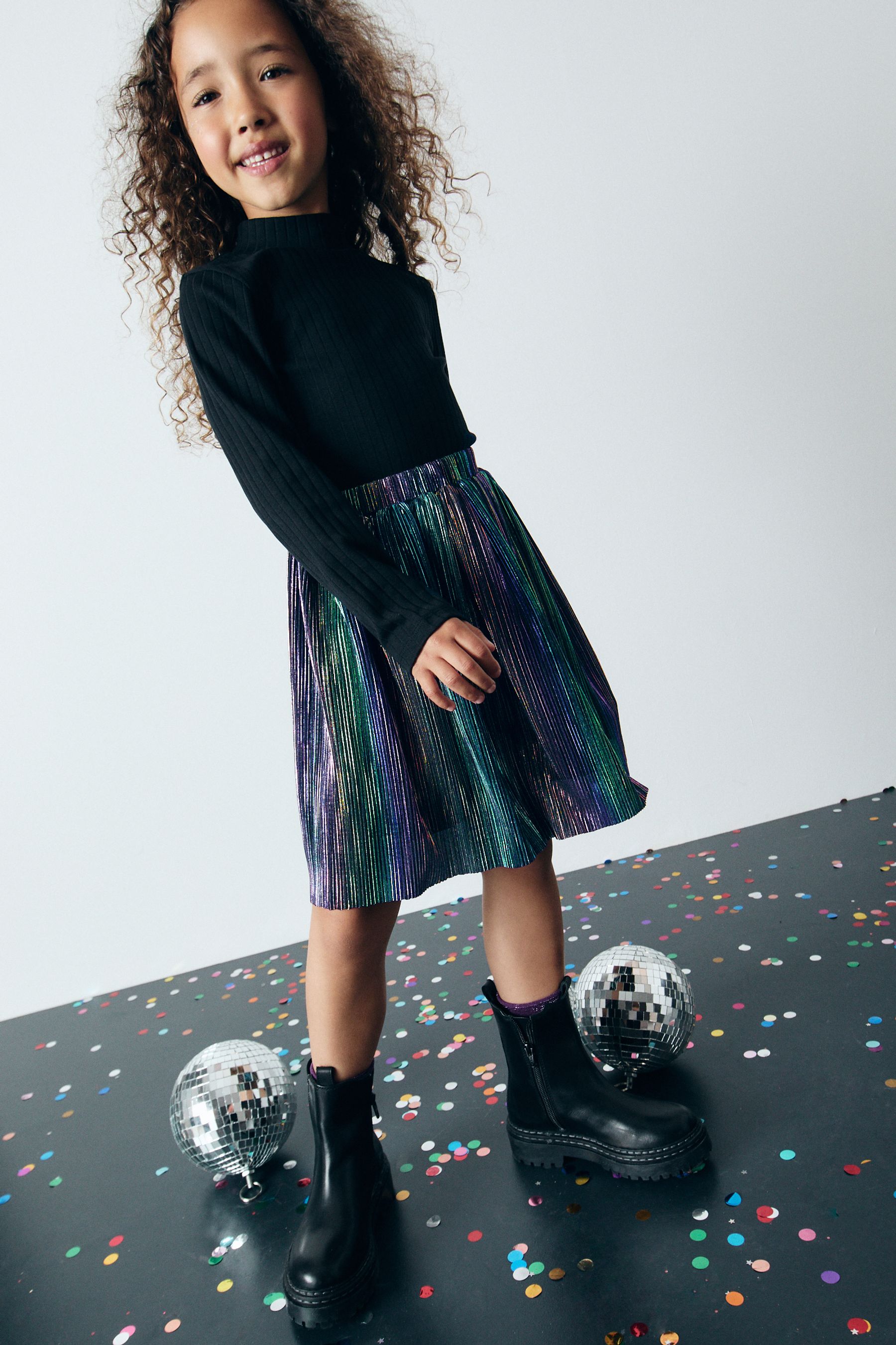 Rainbow sequin skirt girl uk best sale