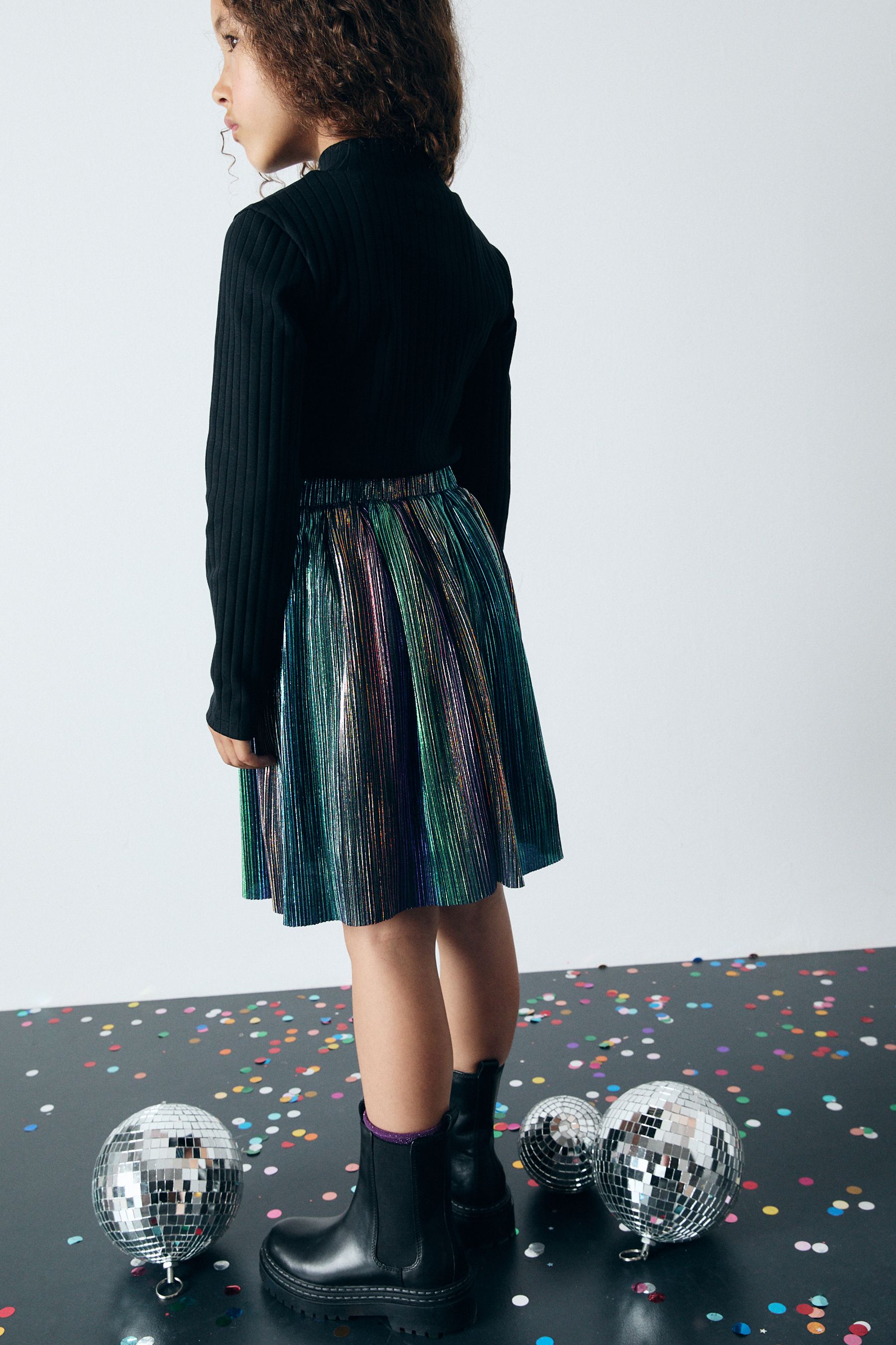 Buy Rainbow Metallic Skirt 3 16yrs from the Next UK online shop